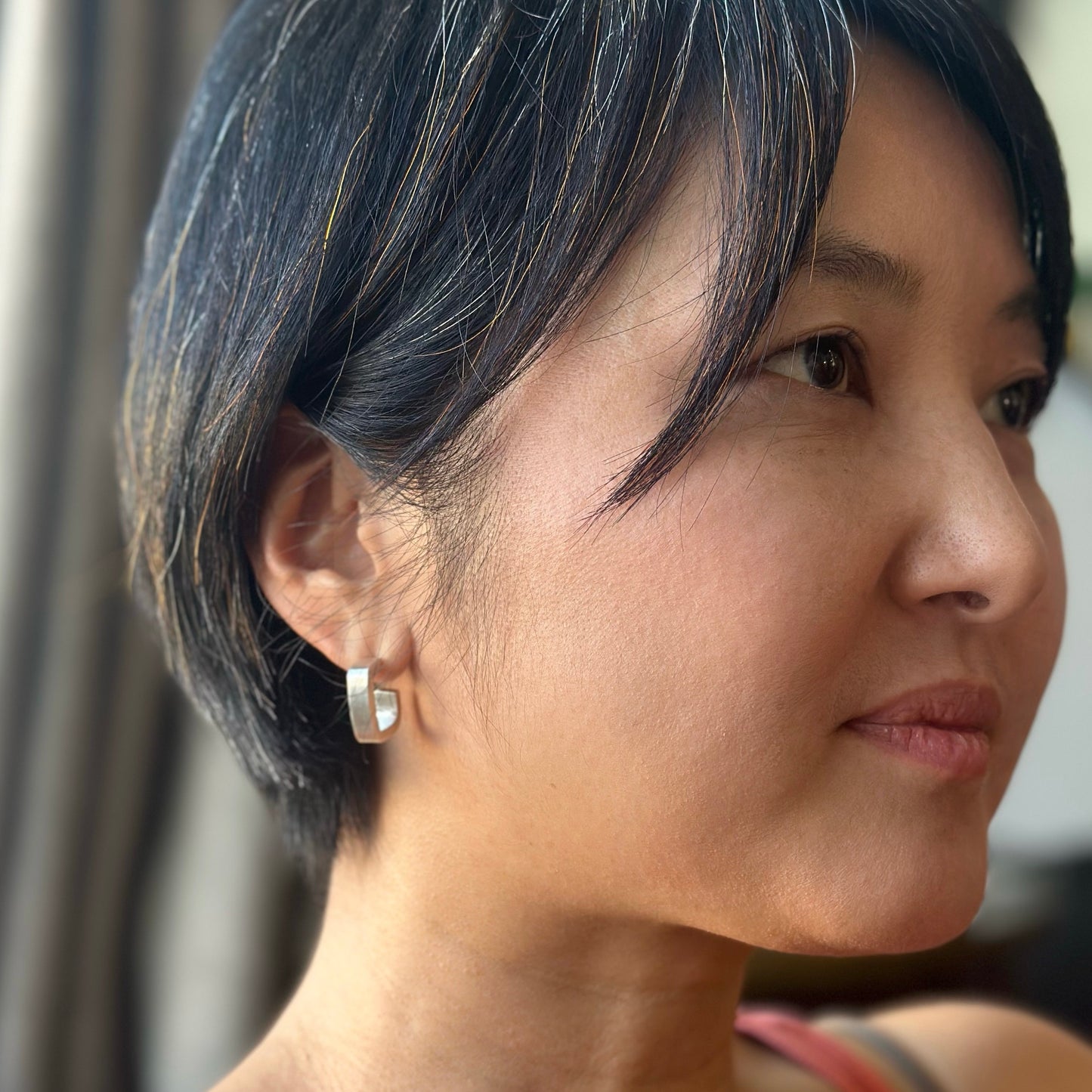 Not-So-Square Minimalist Hoop Earrings