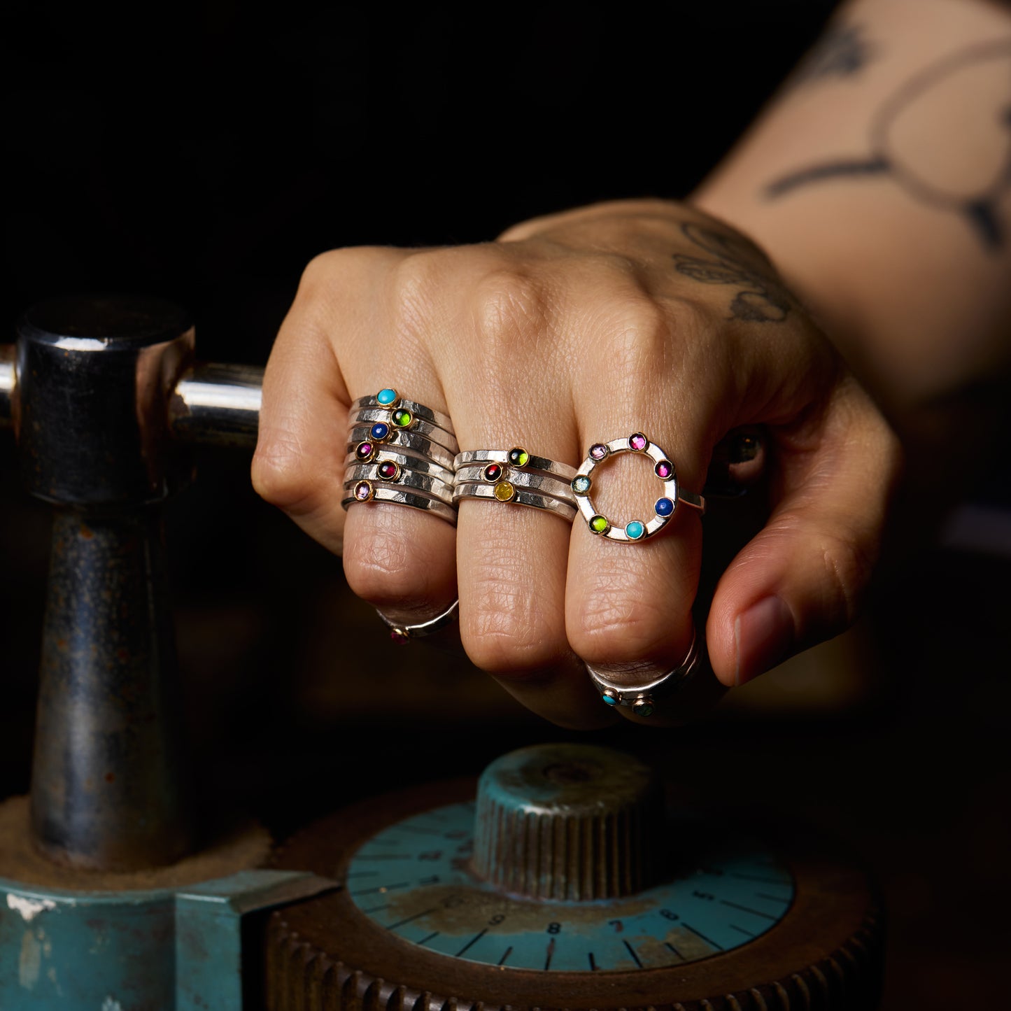 Fair Trade Chilean Lapis 14k Stacking Ring