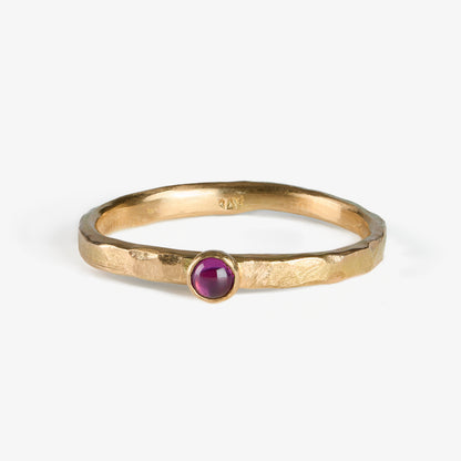 Fair Trade Grape Garnet 14k Stacking Ring