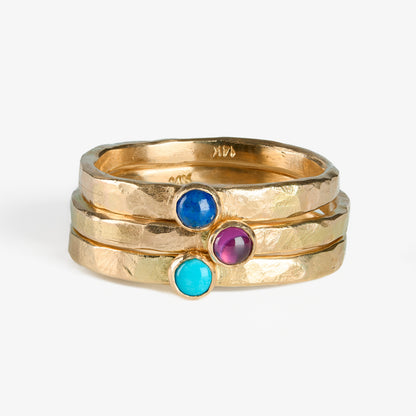 Fair Trade Turquoise 14k Stacking Ring