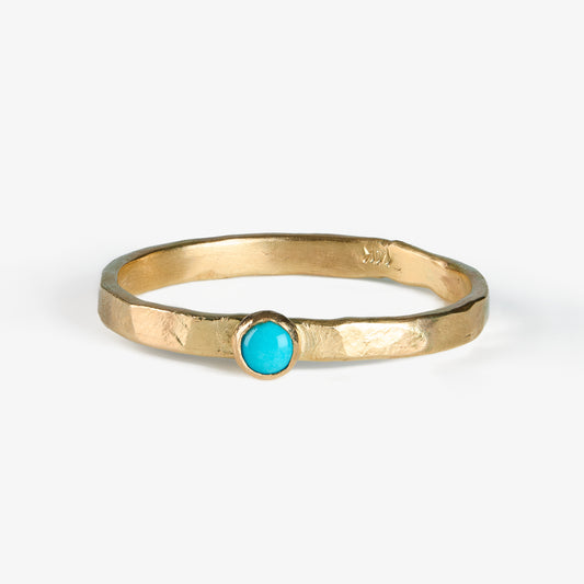 Fair Trade Turquoise 14k Stacking Ring