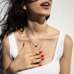 Pyrite Natural Cube Necklace in Sterling Silver 4