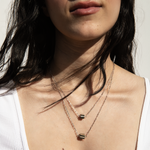 Pyrite Natural Cube Necklace in Sterling Silver 2