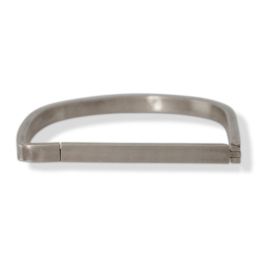 Recycled Silver Single Bar Tension Cuff