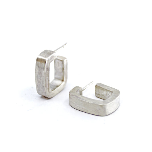 Not-So-Square Minimalist Hoop Earrings