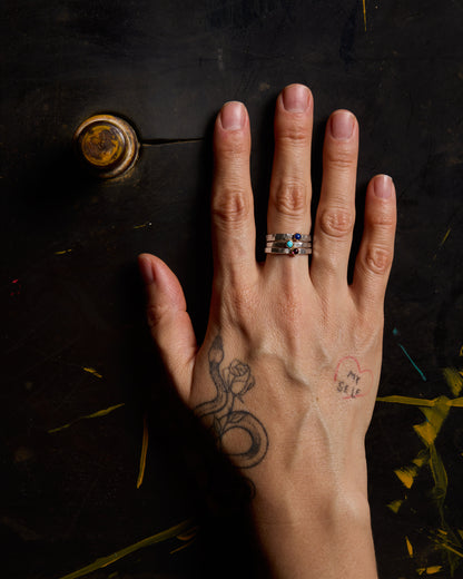 Fair Trade Turquoise 14k Stacking Ring