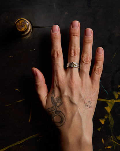 Fair Trade Oregon Sunstone 14k Stacking Ring